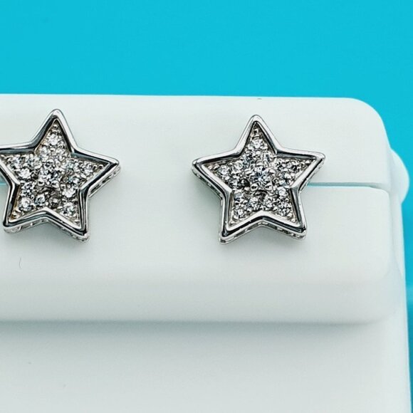925 Sterling Silver CZ Beautiful Earrings for Women, 1USPAR4205 - Picture 7 of 10